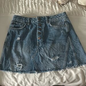 Free People Denim Skirt